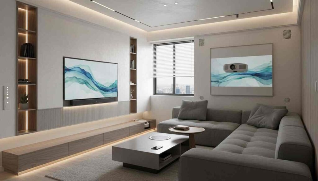Small Apartment Interior Design Ideas 2026: Smart & Space-Saving Living hidden smart home technology for small apartments 2026