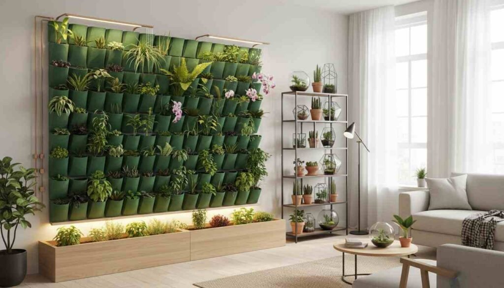 Small Apartment Interior Design Ideas 2026: Smart & Space-Saving Living indoor plants and vertical garden ideas for small apartments