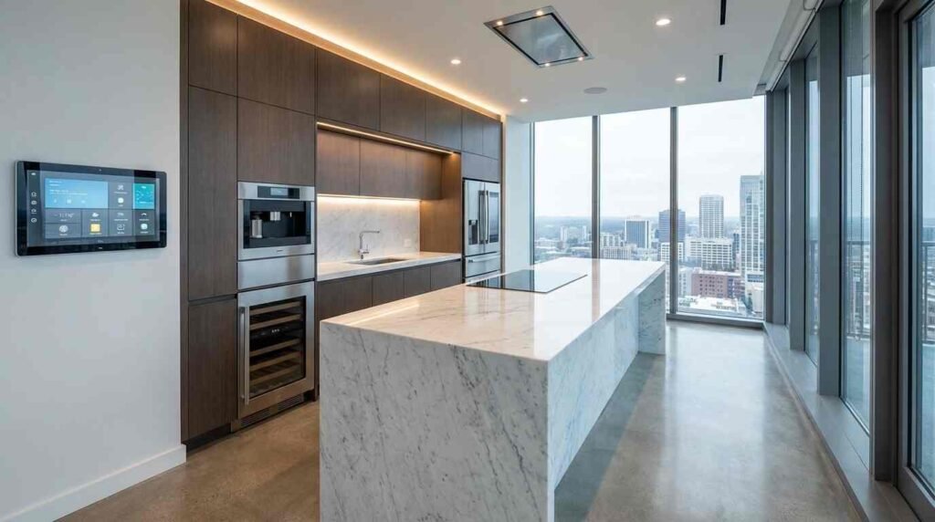smart luxury apartment kitchen design