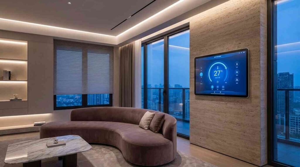smart climate control luxury apartment interior