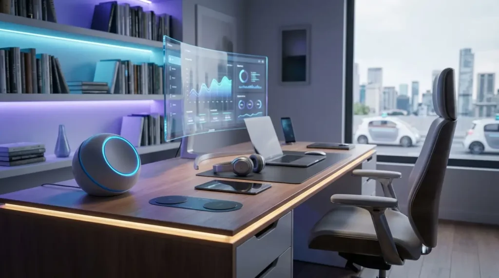 smart home office setup with AI technology USA 2026